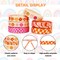 6 Rolls Retro Groovy Ribbon 30 Yards 0.4 Inch Boho Daisy Checkered Face Grosgrain Ribbon Vintage Boho Fabric Craft Ribbon for Wreath Bow Making Gift Wrapping Decor DIY Crafts
